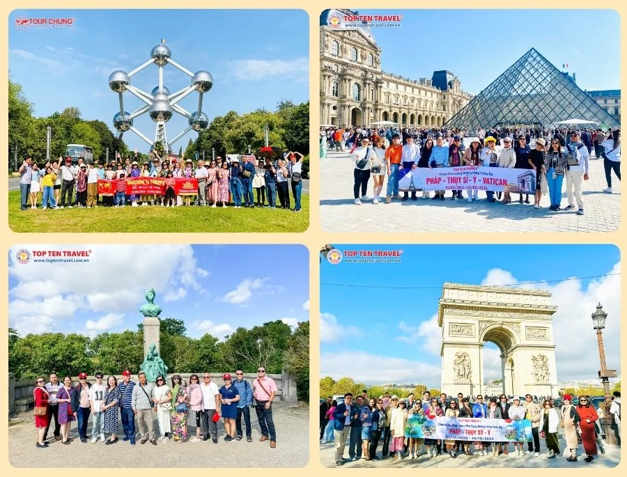 Các tour du lịch Châu Âu của Top Ten Travel cam kết khởi hành đúng với lịch trình đã đề ra