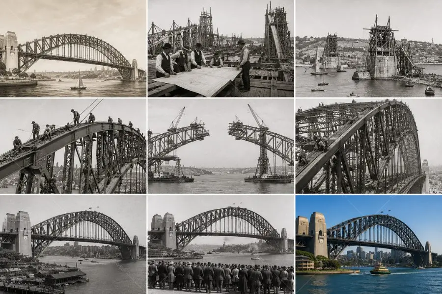 Cầu Harbour Bridge gắn liền với lịch sử phát triển của Sydney