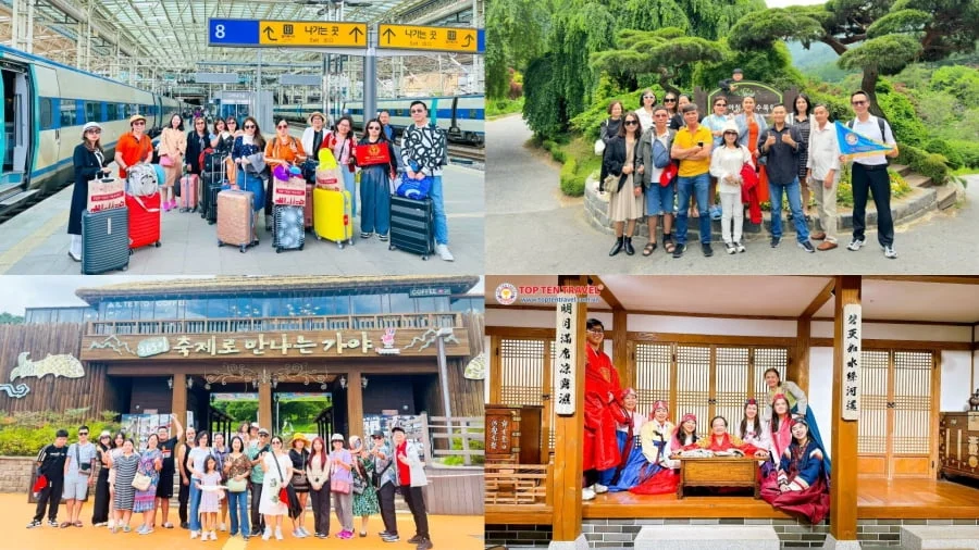 Các vị khách đã tin tưởng lựa chọn tour du lịch Hàn Quốc thú vị tại nhà Top Ten Travel