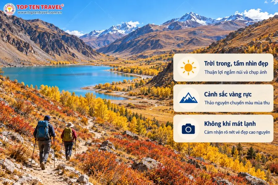 Mùa thu Tây Tạng mang đến khung cảnh trekking lý tưởng