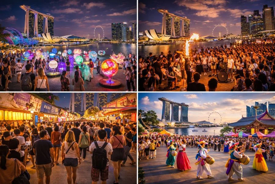 Một số các lễ hội nổi tiếng được tổ chức tại Marina Bay