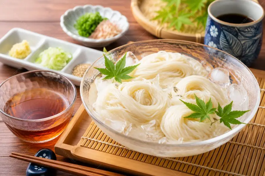 Somen là món mì lạnh đặc trưng giúp giải nhiệt trong mùa hè Nhật Bản
