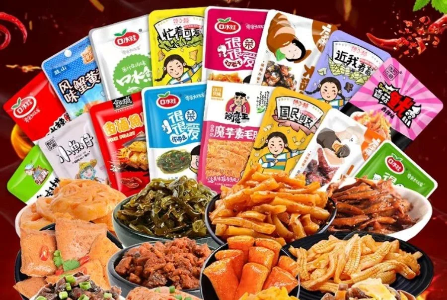 Đa dạng các loại ăn vặt với hương vị cay nồng đặc trưng chuẩn vị Trùng Khánh