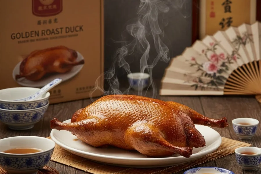 Vịt quay Bắc Kinh là đặc sản trứ danh gắn liền với ẩm thực hoàng gia xưa nên rất thích hợp mua về làm quà