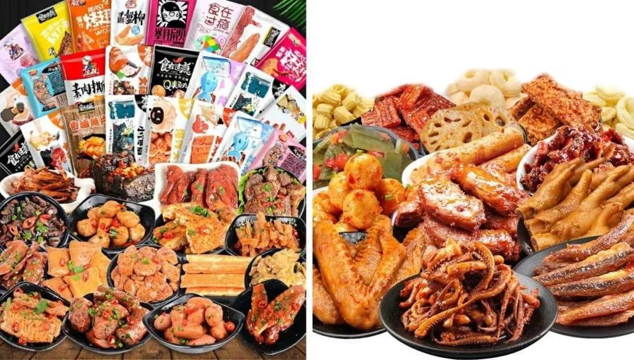 Đồ ăn vặt cay Tứ Xuyên là món quà độc đáo, thể hiện nét đặc trưng của ẩm thực địa phương