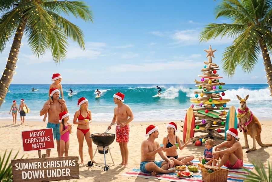 Đón giáng sinh mùa hè là trải nghiệm có 1 không 2 duy nhất tại Úc