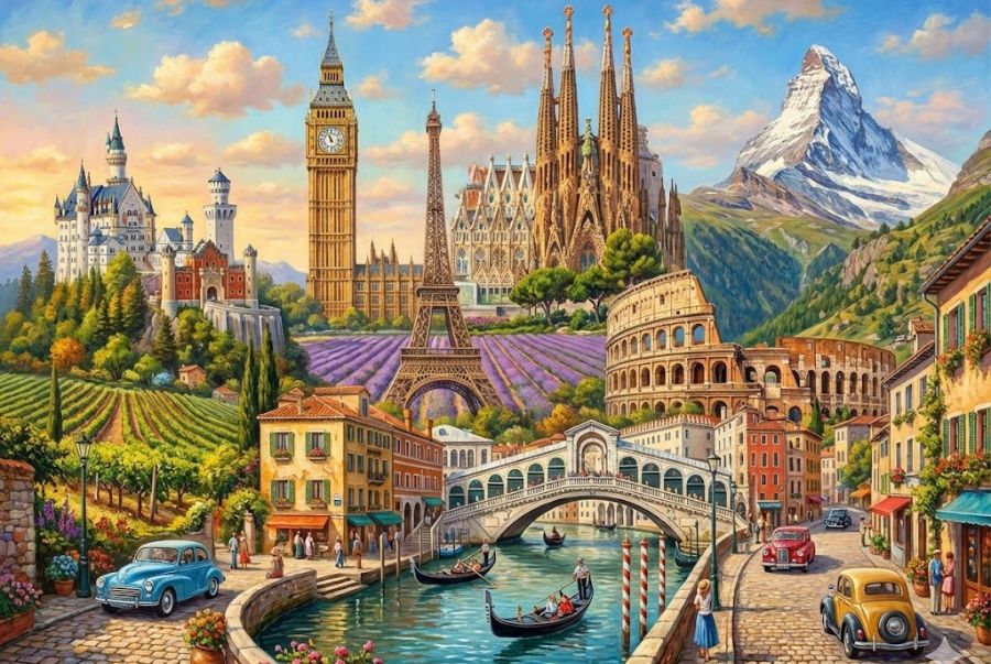 Danh sách các địa điểm du lịch nổi tiếng tại Tây Âu xinh đẹp