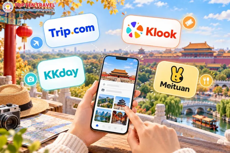 Một số ứng dụng đặt vé online tại Trung Quốc