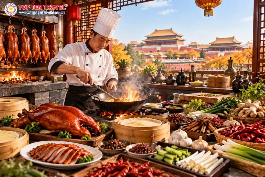 Những nguyên liệu và gia vị đặc trưng trong ẩm thực Bắc Kinh