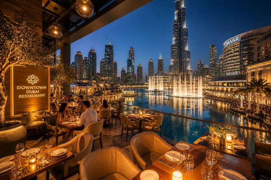 Tại Downtown Dubai du khách có thể ngắm nhìn toàn cảnh skyline Dubai