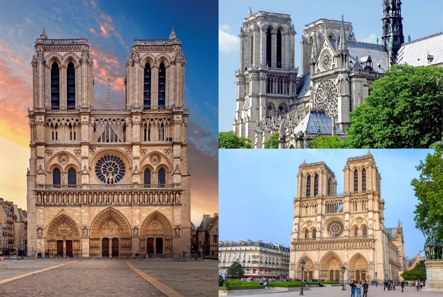 Kiến trúc Gothic của nhà thờ Đức Bà Paris