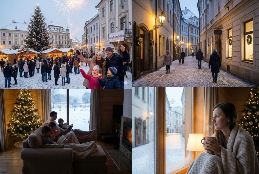 Đông Âu dịp tết mang đến một bầu không khí rất riêng, vừa chậm rãi, tĩnh lặng, nhưng tràn đầy chiều sâu