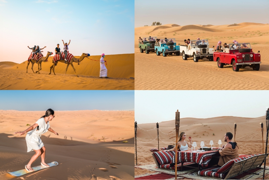 Các hoạt động vui chơi được nhiều du khách yêu thích khi đến sa mạc Safari