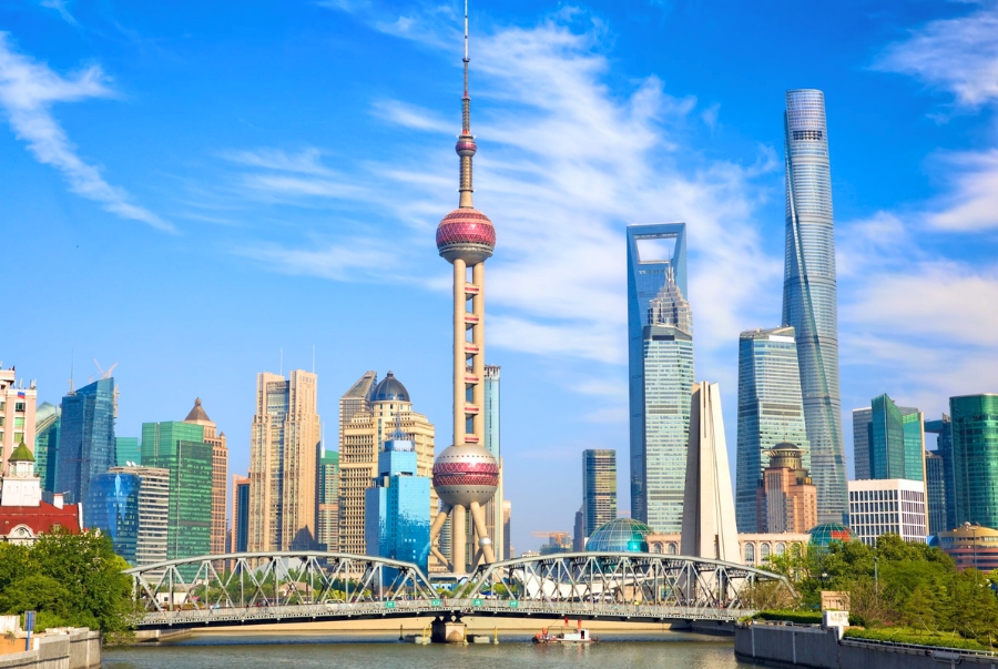 Tháp truyền hình Đông Phương Minh Châu là một trong những công trình tiêu biểu nhất của Thượng Hải