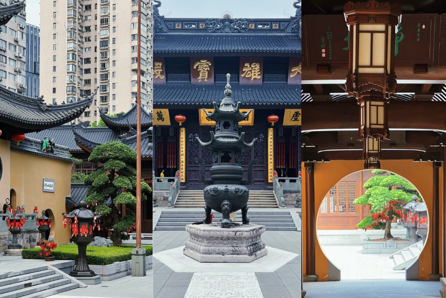 Kiến trúc của chùa mang đậm phong cách Phật giáo truyền thống Trung Hoa