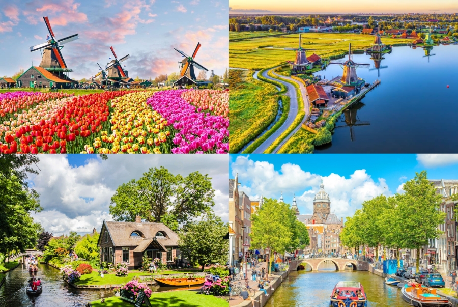 Hà Lan mang đến du khách nhiều địa điểm tham quan tuyệt đẹp