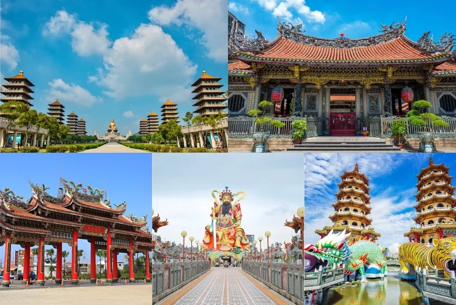 Đài Loan nổi tiếng với những ngôi chùa linh thiêng cùng kiến trúc vô cùng tráng lệ