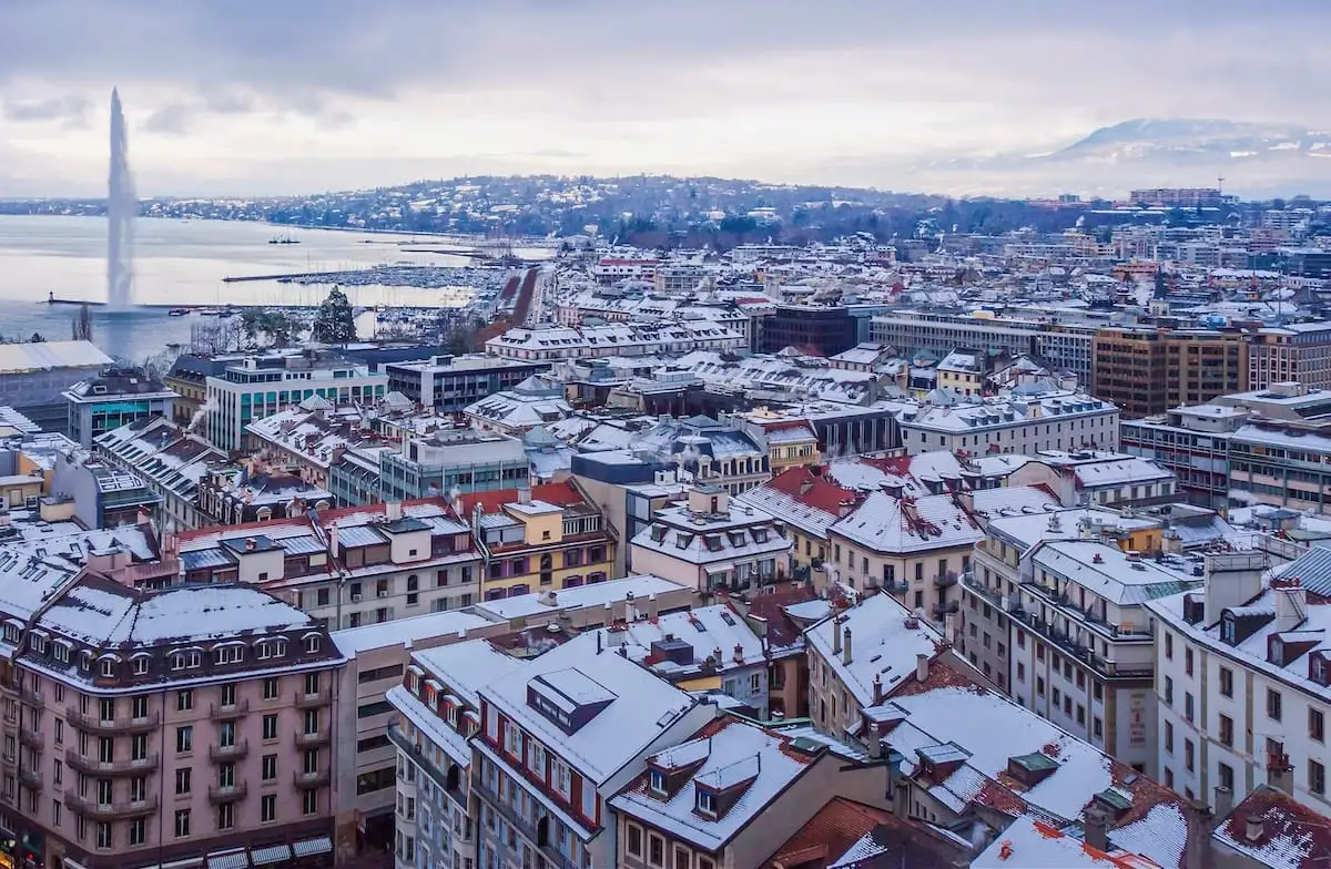 Geneva Thụy Sĩ với vẻ đẹp thanh lịch trong mùa đông