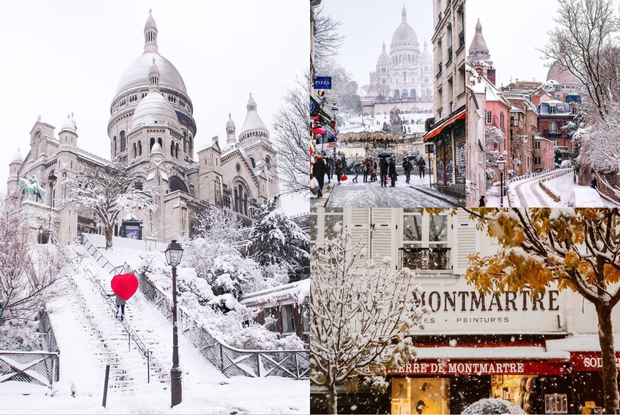 Montmartre được biết đến là khu phố mang đậm dấu ấn nghệ thuật nhất tại Paris