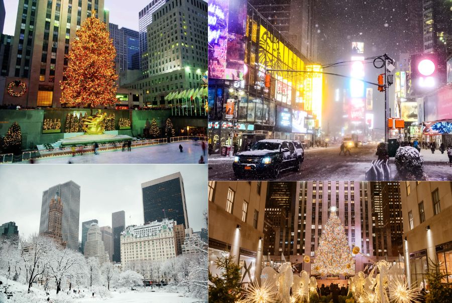 Những biểu tượng nổi bật của thành phố New York mùa đông