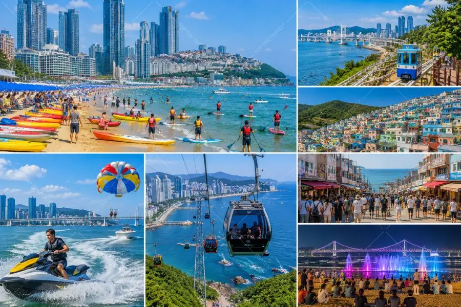 Thành phố biển Busan là nơi du khách có thể cảm nhận rõ ràng nhất “chất mùa hè” của Hàn Quốc