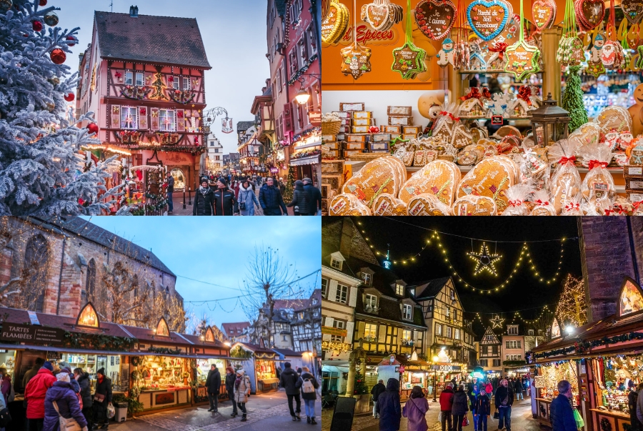 Colmar nổi tiếng là điểm đến hoàn hảo cho mùa Giáng sinh với không gian cổ tích của khu phố cổ