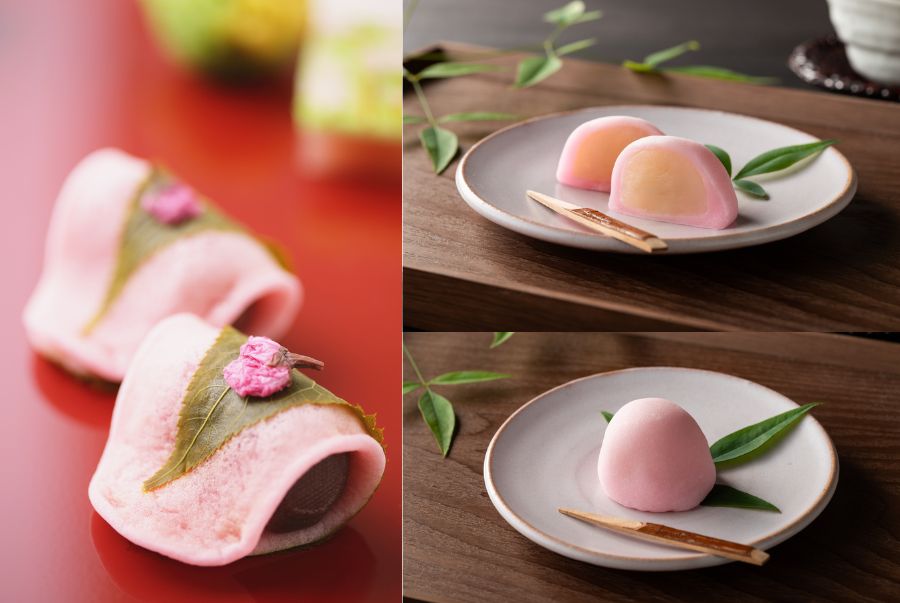 Vẻ ngoài "Núng nính" của những chiếc bánh mochi hoa anh đào