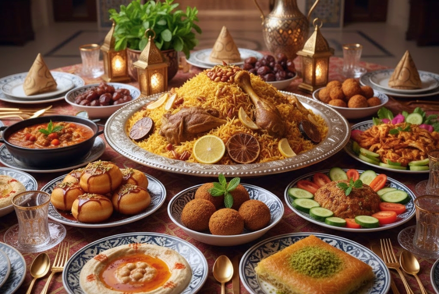 Nền ẩm thực Dubai là sự hòa quyện giữa gia vị truyền thống Ả Rập và phong cách chế biến riêng