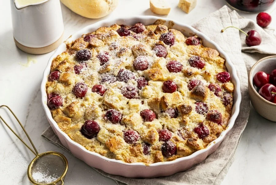 Những chiếc bánh pudding bánh mì anh đào truyền thống của Đức