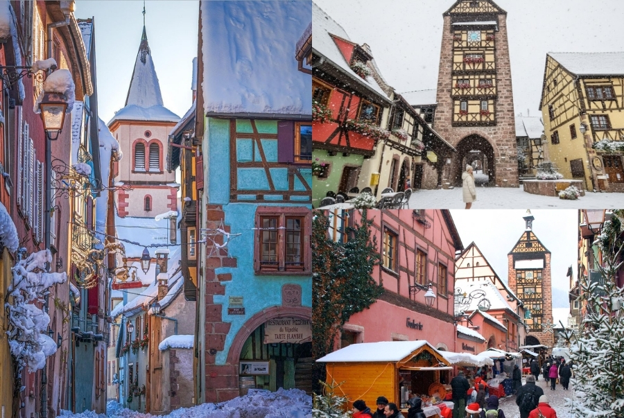 Riquewih là ngôi làng cổ tích sống động giữa các đồi nho