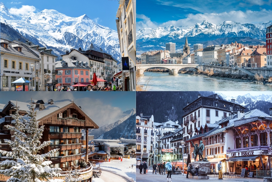 Khung cảnh thiên nhiên tuyết trắng hùng vĩ tại các thị trấn miền núi