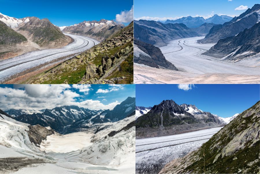 Aletsch Glacier là một dòng sông băng hùng vĩ vói chiều dài ấn tượng lên đến 23 km