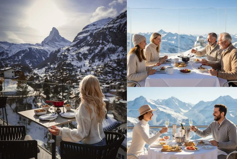 Không gian thưởng thức ẩm thực đỉnh cao tại khu vực Jungfraujoch