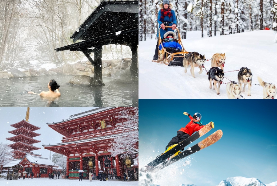 Nhật Bản mùa đông không chỉ có khung cảnh tuyết trắng thơ mộng mà còn nhiều hoạt động vui chơi khác dành cho du khách