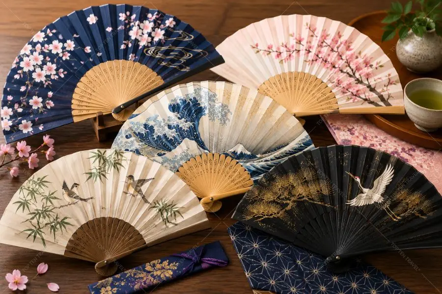 Quạt Sensu không chỉ là vật dụng quen thuộc mà còn tượng trưng cho sự may mắn và thuận lợi trong văn hóa Nhật Bản