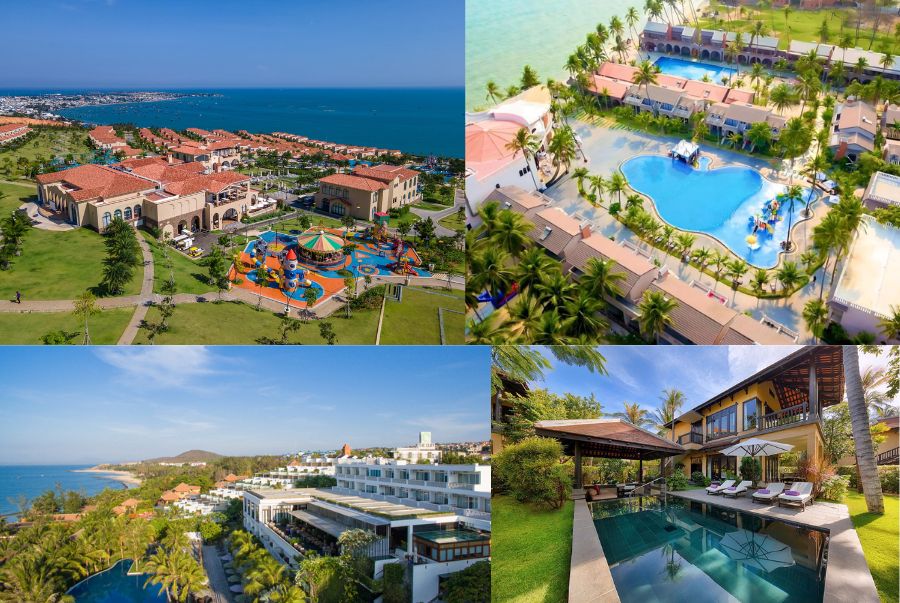 Mũi Né là địa điểm sở hữu hệ thống resort nghỉ dưỡng đa dạng, từ cao cấp đến bình dân