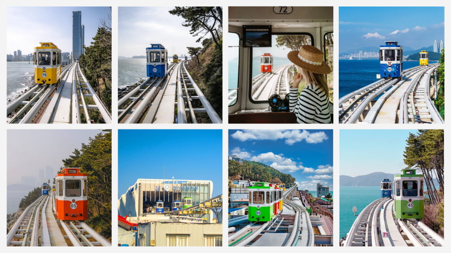 Haeundae Blueline Park Sky Capsule chính là một lựa chọn tuyệt vời nếu bạn đang tìm kiếm trải nghiệm thú vị khi đi du lịch Busan mùa hè