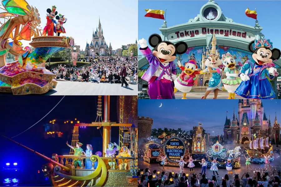 Đoàn diễu hành Disney đầy sắc màu mang đến bầu không khí lễ hội sôi động giữa mùa hè Nhật Bản