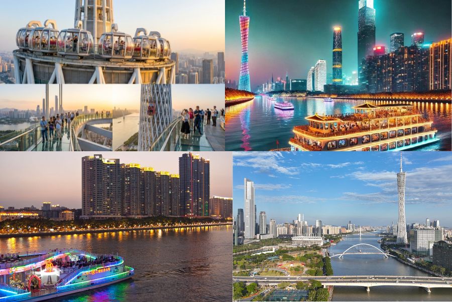 Châu Giang không chỉ là địa điểm du lịch nổi tiếng mà còn là trục giao thông thủy quan trọng của Quảng Châu