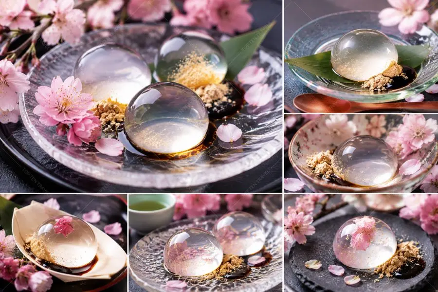 Mochi giọt nước gây ấn tượng với vẻ ngoài trong suốt đầy tinh tế