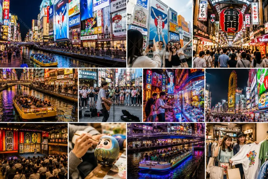 Toàn cảnh các hoạt động hấp dẫn tại Dotonbori