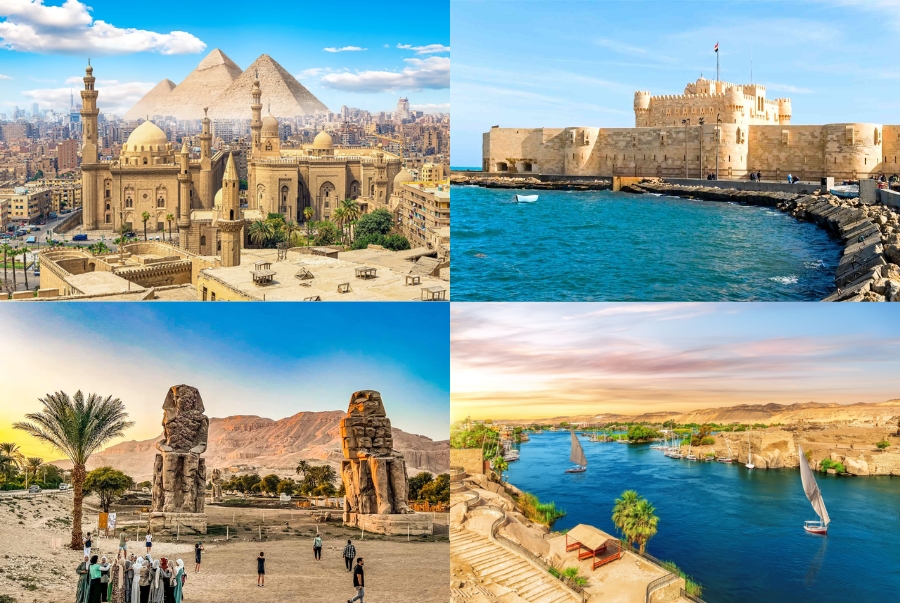 Nhiệt độ trung bình trong năm của Ai Cập dao động từ 15 đến 35 độ tuỳ vùng miền