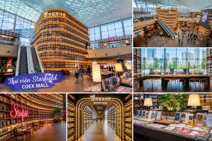 Thư viện Starfield là một trong những không gian văn hóa kiến trúc ấn tượng bậc nhất Seoul