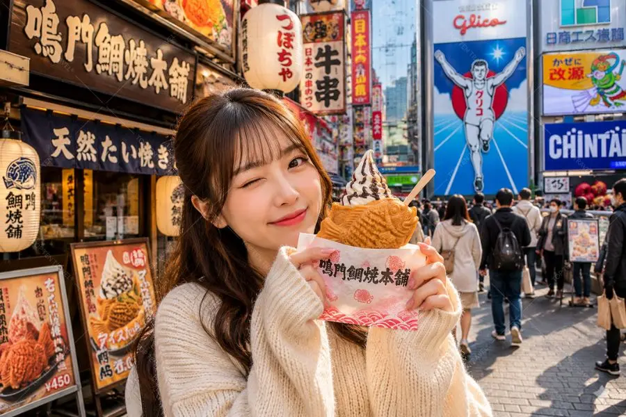 Chiếc bánh cá thơm lừng với phần nhân ngọt dịu, món ăn vặt hoàn hảo cho hành trình khám phá Osaka