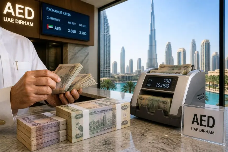 AED là đồng tiền tệ chính thức tại Dubai
