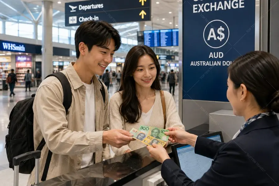 Việc đổi sẵn tiền tệ sẽ giúp du khách chủ động khi lưu trú tại Sydney