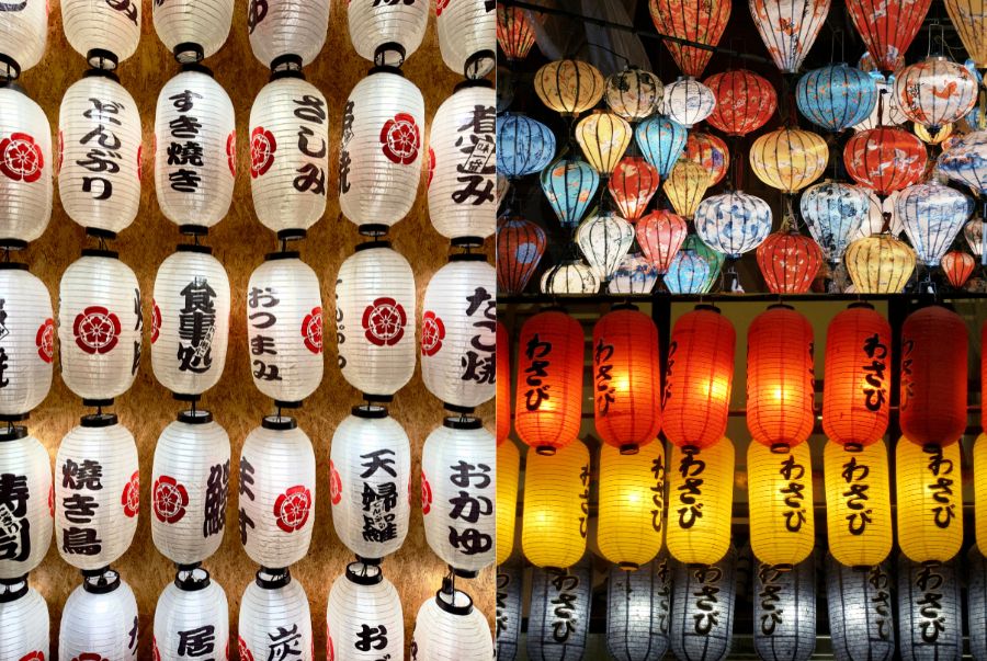 Lồng đèn truyền thống là một hình ảnh quen thuộc gắn liền với đời sống người dân Nhật Bản