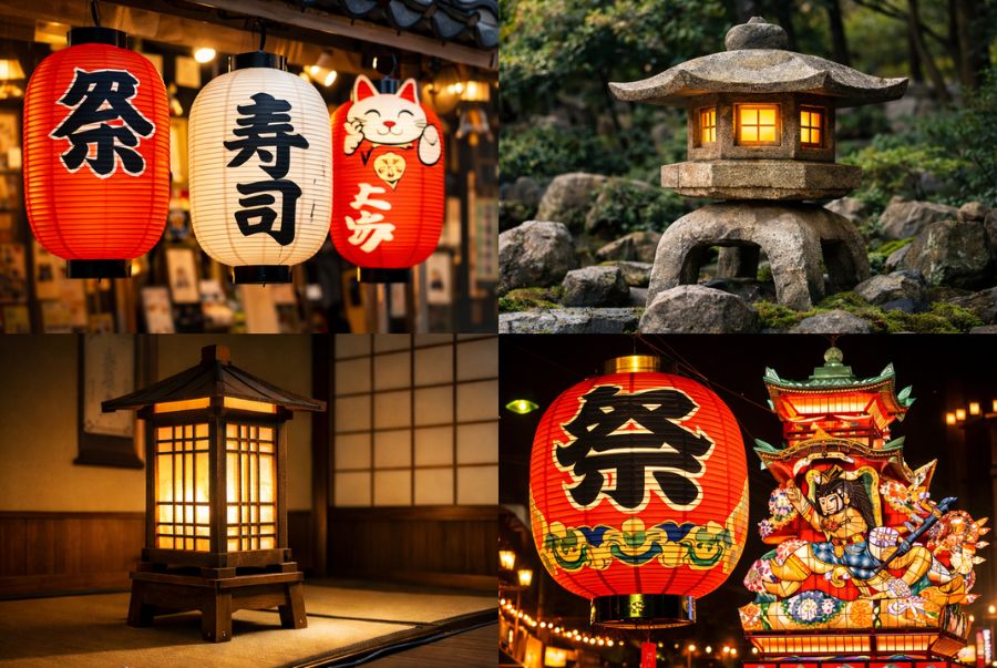 Một số loại đèn lồng truyền thống được nhiều người yêu thích tại Nhật Bản