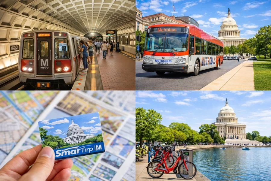 Các phương tiện công cộng phổ biến tại Washington D.C