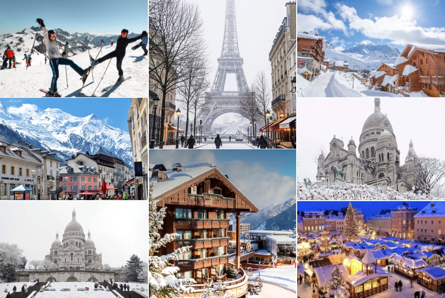 Mùa đông nước Pháp mang đến du khách vô vàn địa điểm tham quan lãng mạn